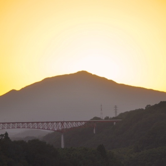玉蔵橋からの夕景