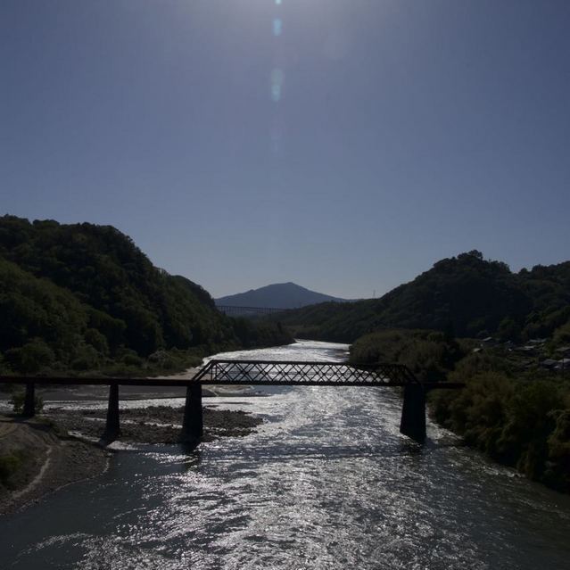皐月晴れ 午後の木曽川照り返し