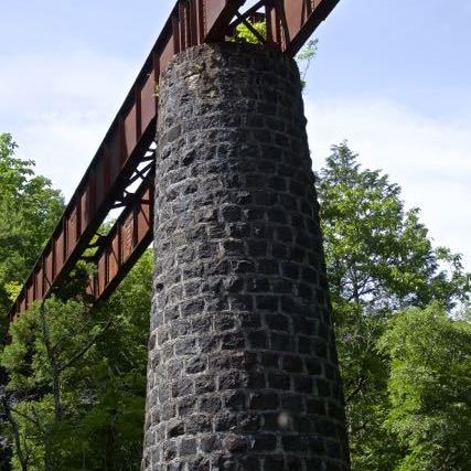 北恵那鉄道山之田川鉄橋。6月3日のJRさわやかウォーキングはここを歩きます。