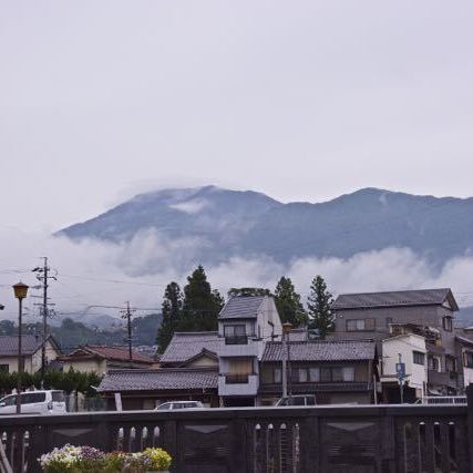 雨上がりの恵那山