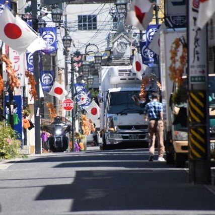 中津川日の丸商店街 9月16日 敬老の日 西太田町通り。