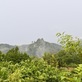 天空の城苗木城は雨が降り始めると霞に包まれます。