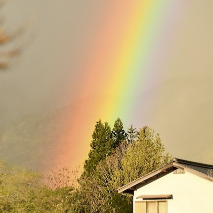 虹の根元、その虹は目の前に突然現れた。