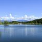 夏の椛の湖からの百名山恵那山