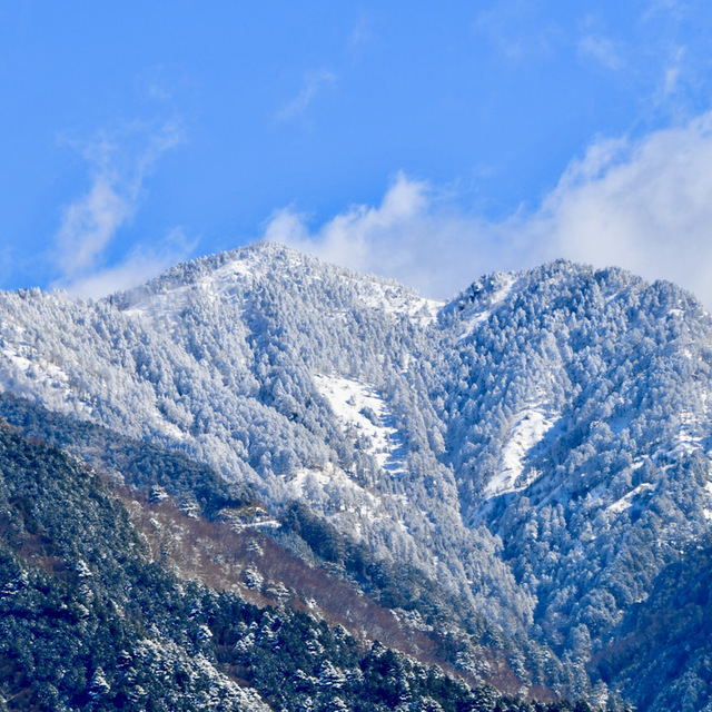 付知峡展望、素晴らしき雪景色。