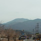 曇っていますが恵那山見えました