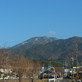 きれいな青空と恵那山