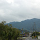 恵那山は雲に隠れています