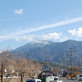 飛行機雲と恵那山