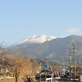 きれいに雪化粧された恵那山