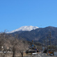 きれいな青空と雪化粧の恵那山