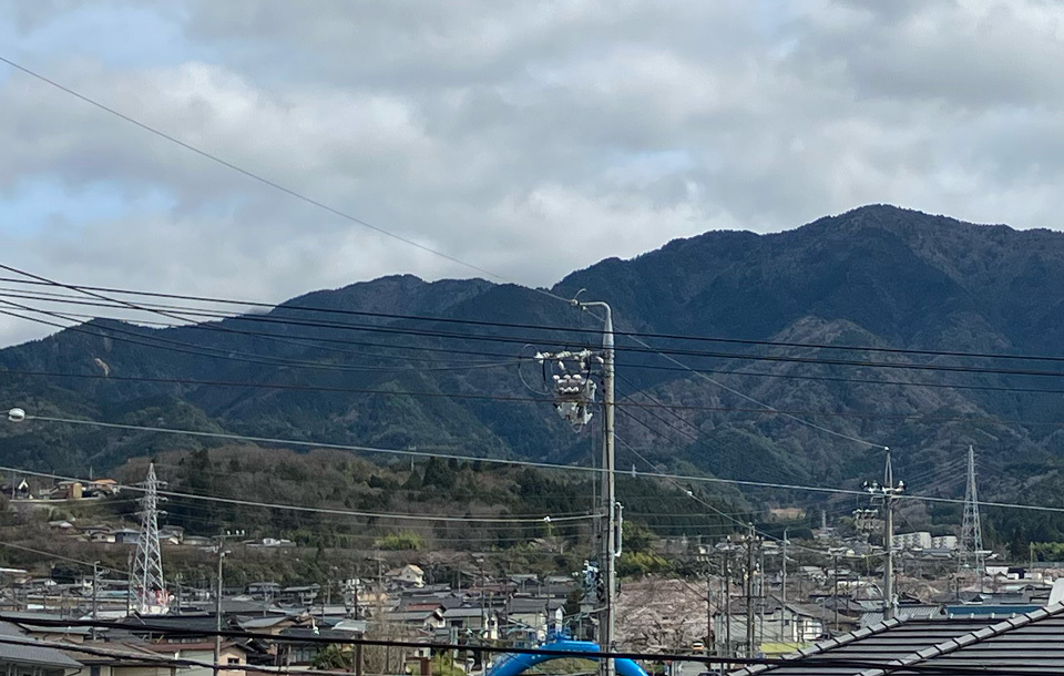 恵那山だけ見えません