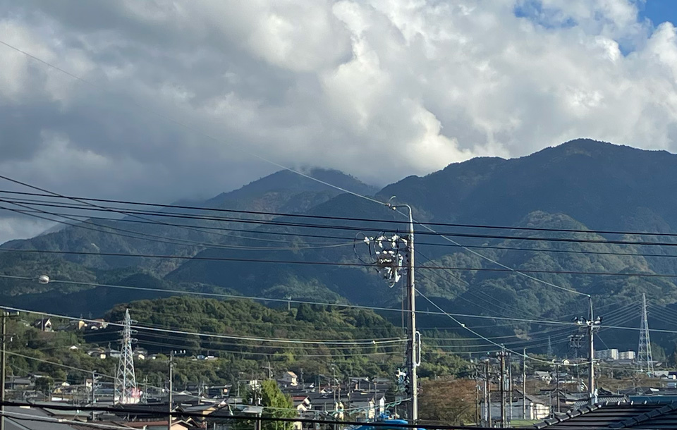 雲はかかっていますが