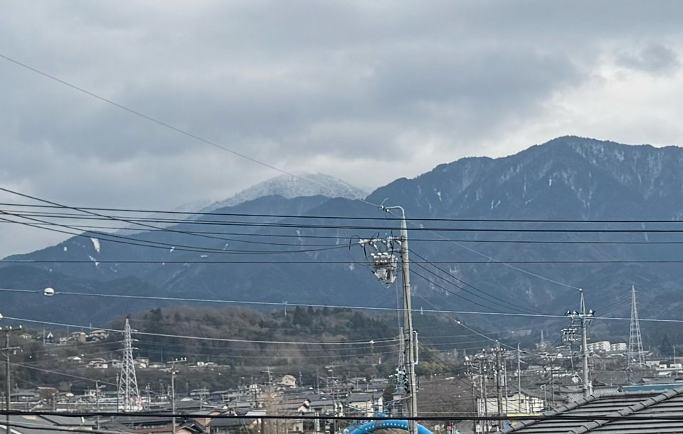 雪は降っていませんが...