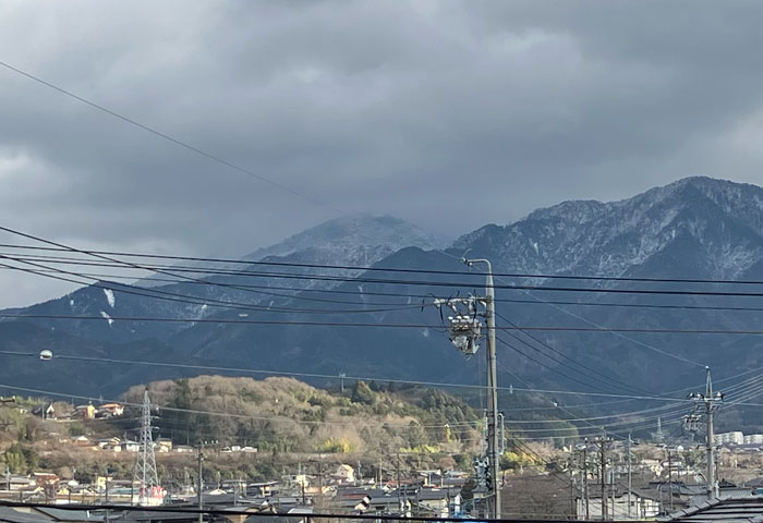 ぼたん雪がちらほら